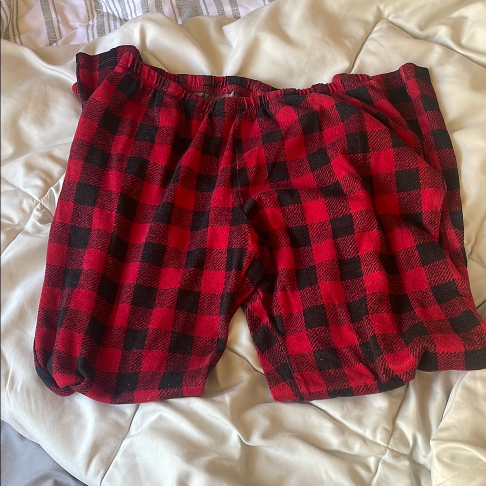 Red and Black Flannel Pajama Pants